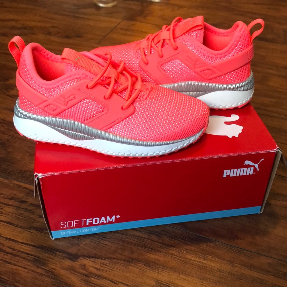 Kids Puma Pacer NextExcel MetallicMesh Sneakers